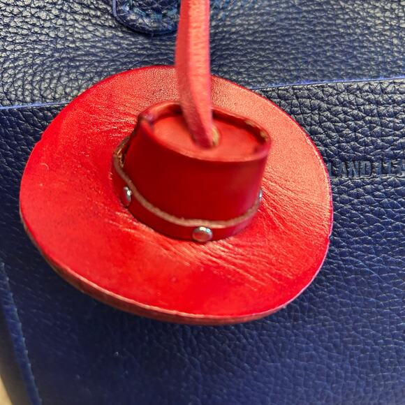 Western Leather Purse Charm Cowboy Hat Bag Charm NeW FAST SHIP - Picture 2 of 7